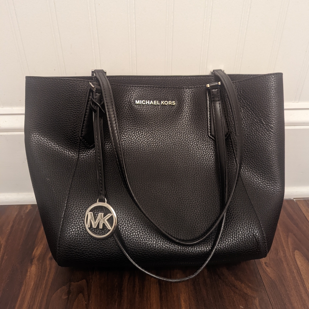 Michael Kors Pebbled Black Tote